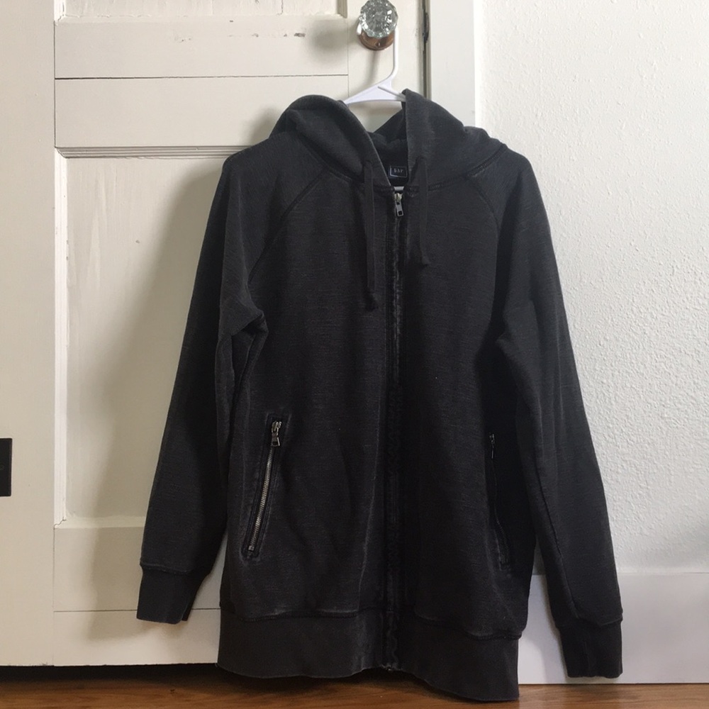 black GAP hoodie